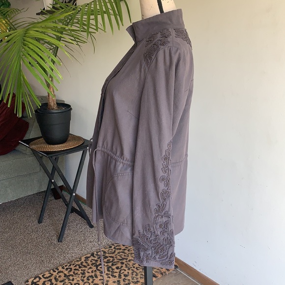 Anthropologie Love Sam Beaded Cargo Jacket - Picture 11 of 16